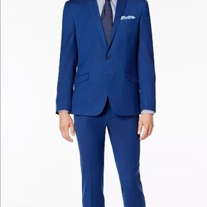 Kenneth Cole Skinny-fit ready Flex Shiny Suit